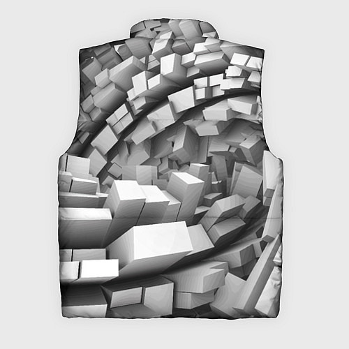 Мужской жилет Геометрическая объёмная абстракция / 3D-Черный – фото 2
