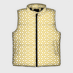 Мужской жилет Цветок Жизни золото, цвет: 3D-черный