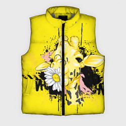 Мужской жилет Жирафа с герберой, цвет: 3D-светло-серый