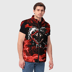 Мужской жилет Poppy Playtime: Flame Fire, цвет: 3D-красный — фото 2