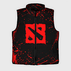 Мужской жилет DOTA 2 БРЫЗГИ КРАСОК ДОТА 2 ЛОГО, цвет: 3D-черный