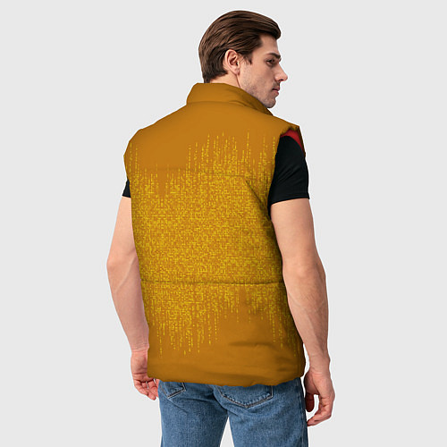 Мужской жилет Голова свирепого тигра / 3D-Красный – фото 4