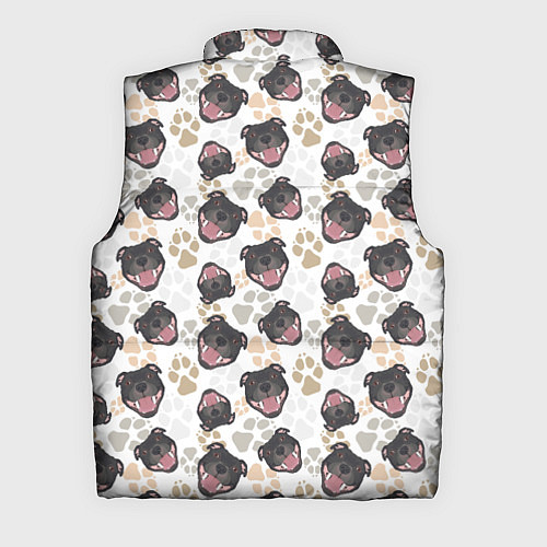Мужской жилет Стаффордширский Бультерьер Bull-Terrier / 3D-Светло-серый – фото 2