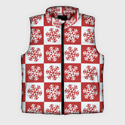 Мужской жилет Шахматные Снежинки