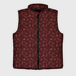 Мужской жилет НОВОГОДНИЙ БОРДОВЫЙ ПАТТЕРН