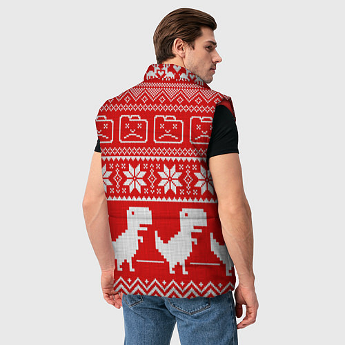Мужской жилет Вязаный принт / 3D-Красный – фото 4