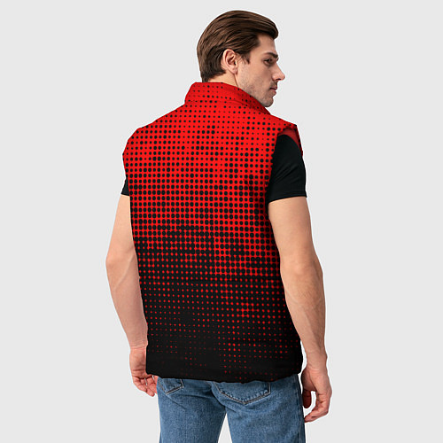 Мужской жилет MU red-black / 3D-Красный – фото 4