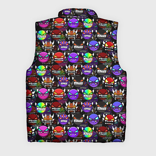 Мужской жилет Geometry Dash: Heroes / 3D-Черный – фото 2