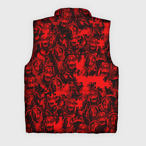 Мужской жилет LA CASA DE PAPEL RED CODE PATTERN / 3D-Черный – фото 2