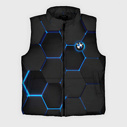Мужской жилет BMW blue neon theme