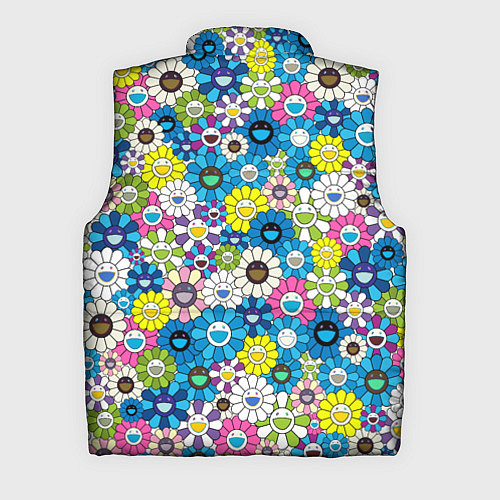 Мужской жилет Takashi Murakami Улыбающиеся цветы / 3D-Светло-серый – фото 2