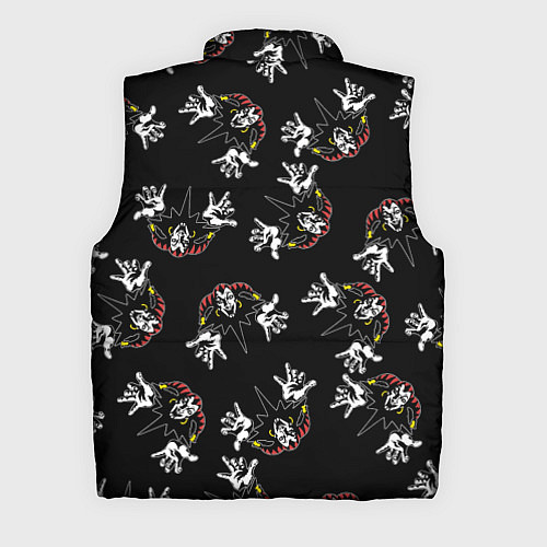Мужской жилет КОРОЛЬ И ШУТ ЛОГО ПАТТЕРН / 3D-Черный – фото 2