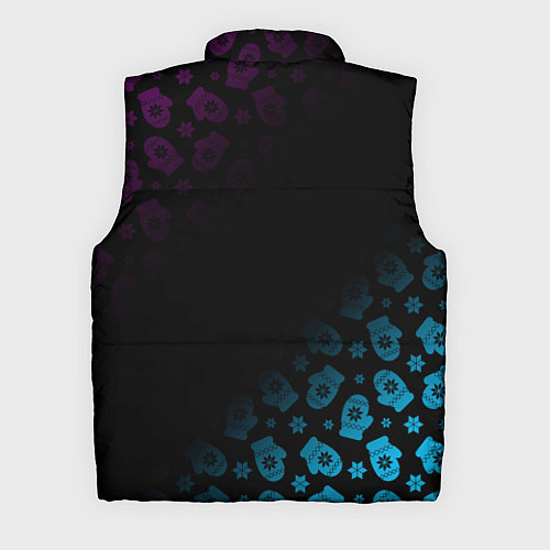 Мужской жилет Новогодний Санта Хипстер / 3D-Красный – фото 2