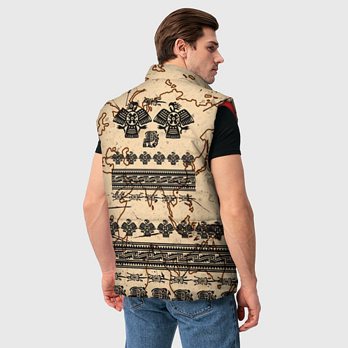 Мужской жилет AztecsАцтеки / 3D-Красный – фото 4