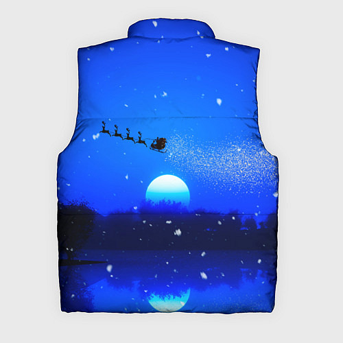 Мужской жилет Год тигра 2022 Ночной закат / 3D-Светло-серый – фото 2