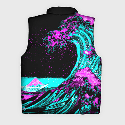 Мужской жилет НЕОНОВАЯ ЯПОНИЯ, ВОЛНА, ФУДЗИЯМА NEON JAPAN / 3D-Черный – фото 2