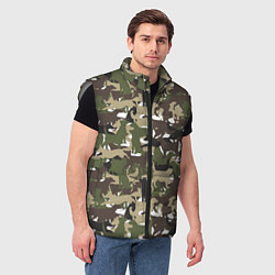 Мужской жилет Камуфляж из Собак Camouflage, цвет: 3D-светло-серый — фото 2