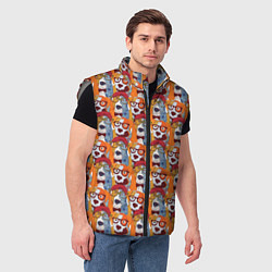 Мужской жилет Собаки в Очках, цвет: 3D-светло-серый — фото 2