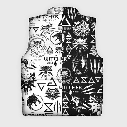 Мужской жилет THE WITCHER LOGOOMBING ВЕДЬМАК ПАТТЕРН / 3D-Черный – фото 2