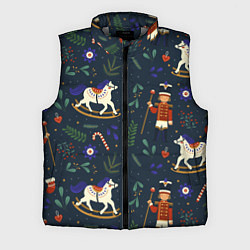 Мужской жилет Щелкунчик паттерн с лошадкой