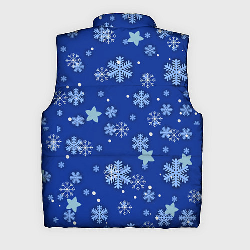 Мужской жилет Снежинки / 3D-Красный – фото 2