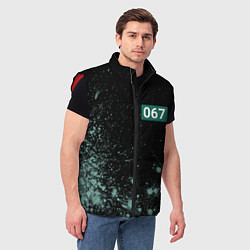 Мужской жилет ИГРА В КАЛЬМАРА - 067Я - Краски, цвет: 3D-красный — фото 2