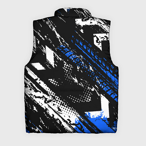 Мужской жилет BMW следы от шин / 3D-Светло-серый – фото 2