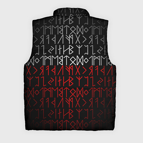 Мужской жилет Славянская символика Руны / 3D-Черный – фото 2