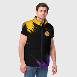 Мужской жилет LAKERS БРЫЗГИ КРАСОК, цвет: 3D-светло-серый — фото 2