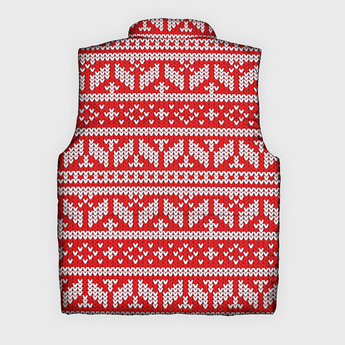Мужской жилет Узор связанный крючком / 3D-Красный – фото 2