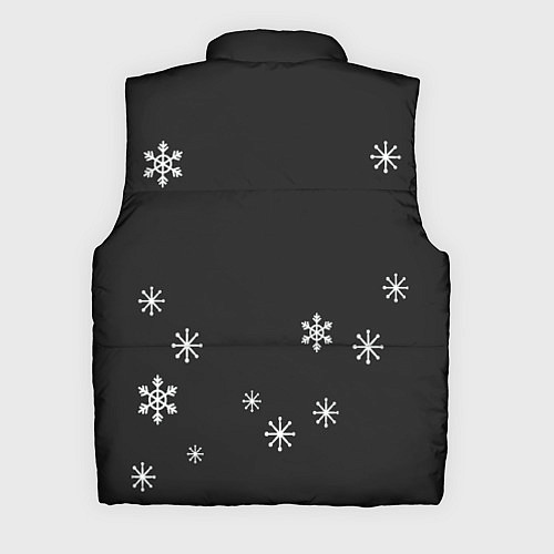 Мужской жилет Тигренок в шапочке 2022 Новый год / 3D-Черный – фото 2