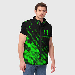 Мужской жилет Monster Energy Текстура, цвет: 3D-черный — фото 2