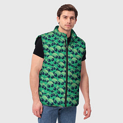 Мужской жилет Инопланетяне НЛО, цвет: 3D-черный — фото 2