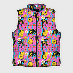 Мужской жилет Психоделика Инь-Янь, цвет: 3D-черный