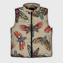 Мужской жилет Мотыльки-черепа