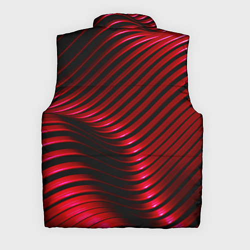 Мужской жилет Волны красного металла / 3D-Черный – фото 2