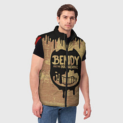 Мужской жилет ЧЕРНЫЙ БЕНДИ BENDY AND THE INK MACHINE, цвет: 3D-красный — фото 2