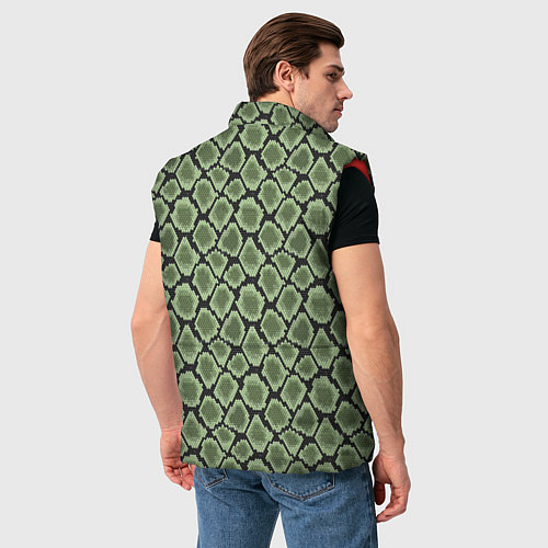 Мужской жилет Змеиная Шкура Snake / 3D-Красный – фото 4