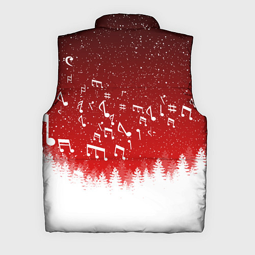 Мужской жилет МУЗЫКАЛЬНАЯ НОВОГОДНЯЯ НОЧЬ 2022 НОВЫЙ ГОД / 3D-Черный – фото 2