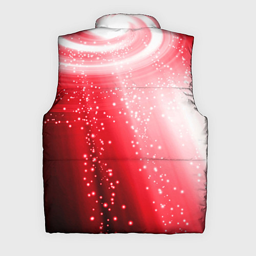 Мужской жилет Красная космическая спираль / 3D-Черный – фото 2