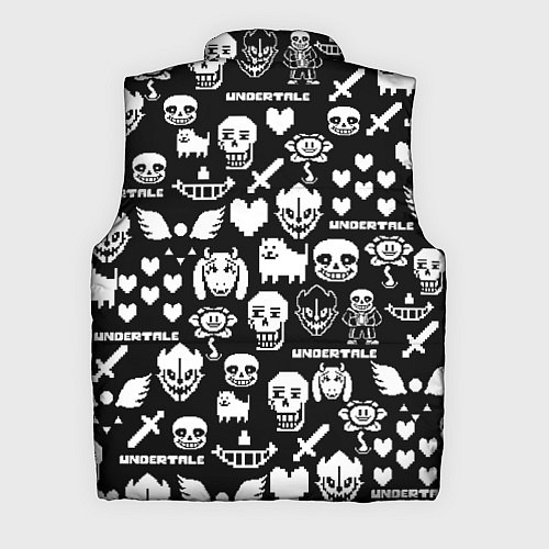 Мужской жилет UNDERTALE PATTERN БЕЛЫЙ / 3D-Светло-серый – фото 2