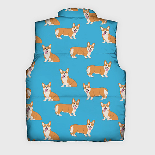 Мужской жилет Счастливые корги паттерн / 3D-Красный – фото 2
