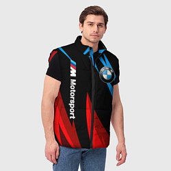 Мужской жилет BMW Логотип Узор, цвет: 3D-красный — фото 2