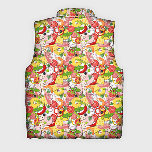 Мужской жилет Ингредиенты Пиццы / 3D-Красный – фото 2