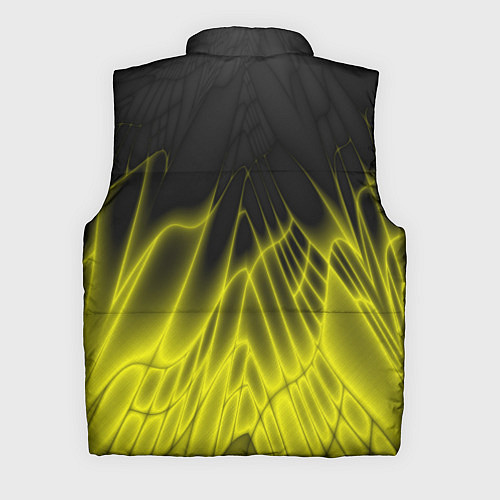 Мужской жилет Коллекция Rays Лучи Желтый и черный Абстракция 662 / 3D-Черный – фото 2