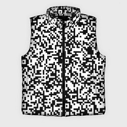 Мужской жилет Стиль QR код, цвет: 3D-черный