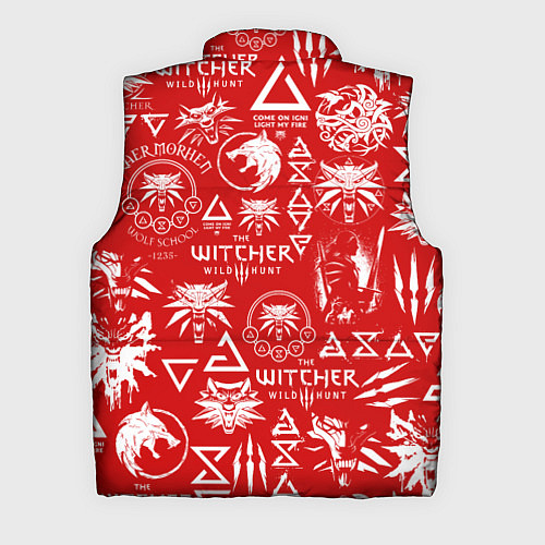 Мужской жилет THE WITCHER LOGOBOMBING ЛОГОТИПЫ ВЕДЬМАКА / 3D-Светло-серый – фото 2