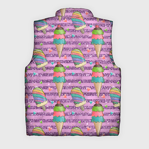 Мужской жилет Радужное мороженое / 3D-Красный – фото 2