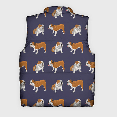 Мужской жилет Английские бульдоги паттерн / 3D-Черный – фото 2
