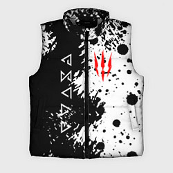 Мужской жилет The Witcher black & white, цвет: 3D-светло-серый